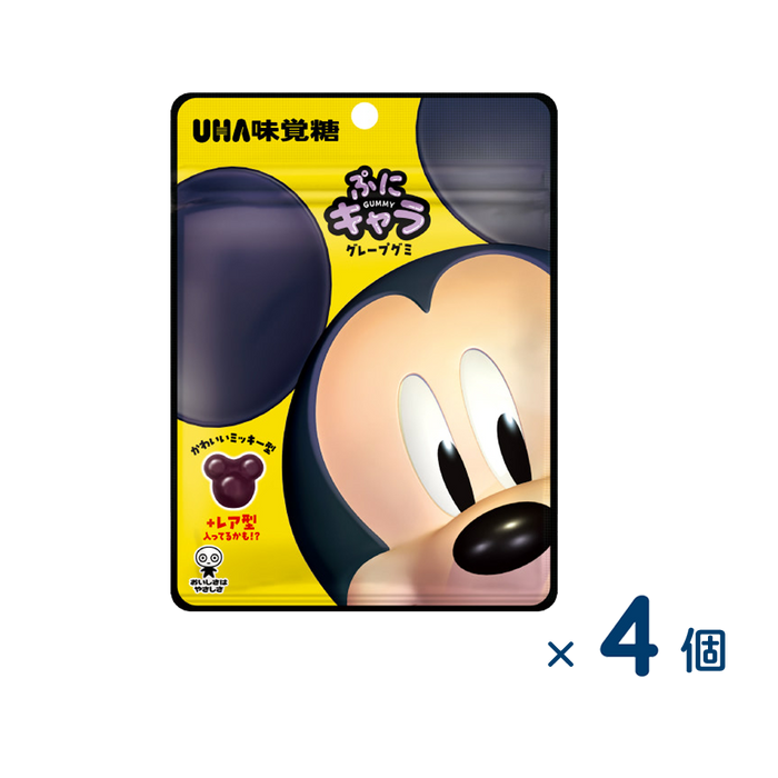 【セット売り】味覚糖 ぷにキャラグミ ディズニー（賞味期限2026/1/31）4個入り