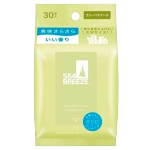 シーブリーズ フェイス&ボディシート 30枚入(ヴァーベナクール) 1個入り