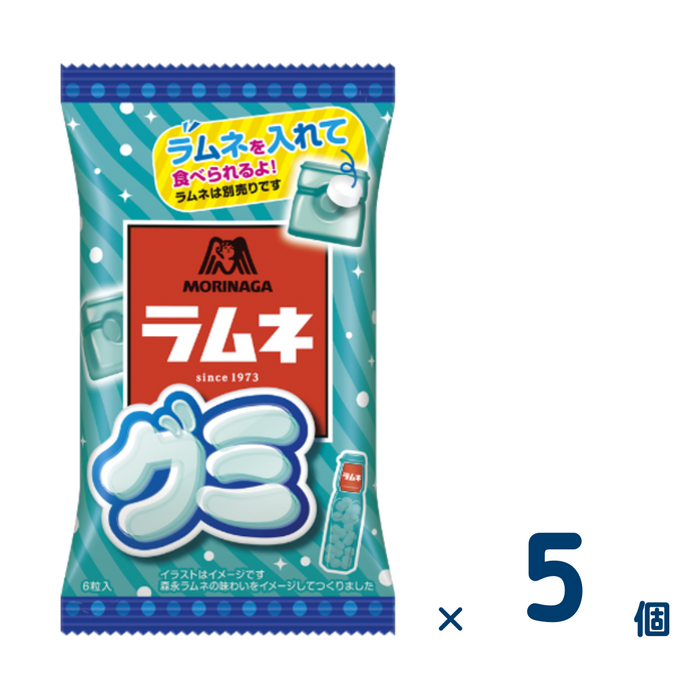 【セット売り】ラムネグミ 6粒（賞味期限2024年10月）5個入り