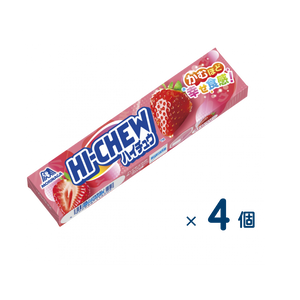 【セット売り】森永　ハイチュウストロベリー　12粒（賞味期限2027/01/31）4個入り