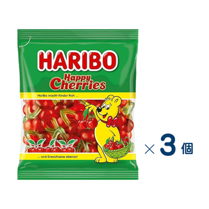 【セット売り】三菱食品　ハリボーハッピーチェリー　賞味期限2027-05-31　3個入り