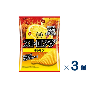 【セット売り】湖池屋ストロング辛レモン　賞味期限2026-12-31　3個