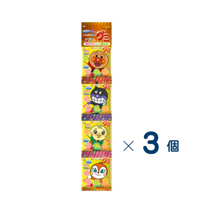 【セット売り】不二家　アンパンマングミ4連　賞味期限2026-11-30　3個