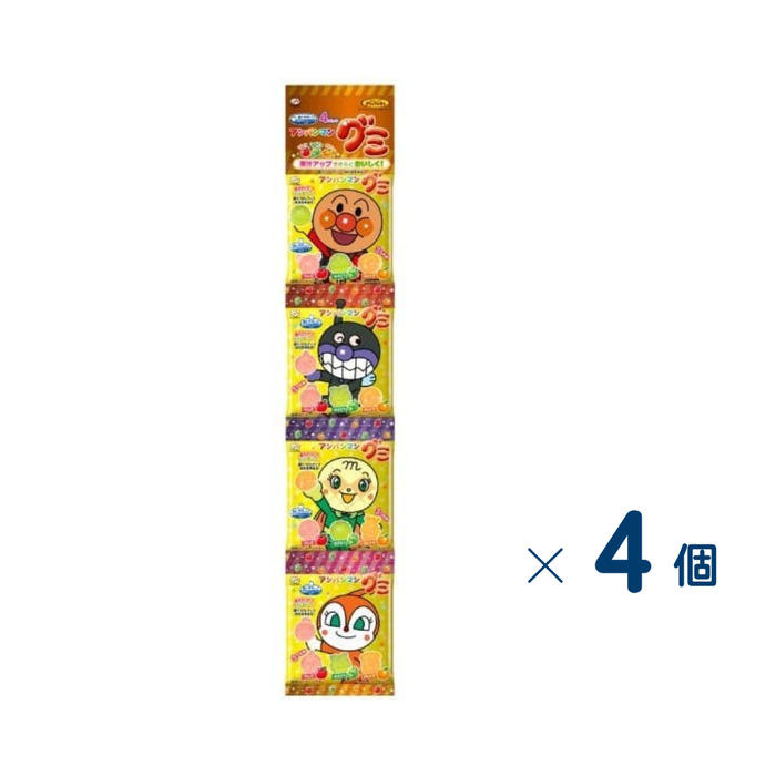 【セット売り】不二家　アンパンマングミ4連 賞味期限2026-08-31  4個入り