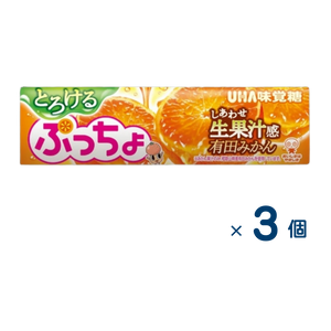 【セット売り】UHA味覚糖 ぷっちょST とろける有田みかん（賞味期限2026/07/31）3個入り