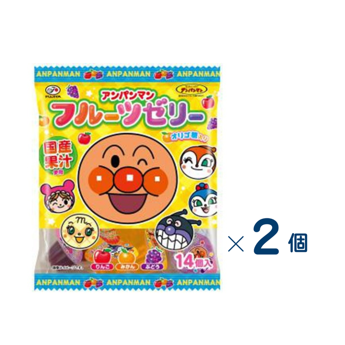 【セット売り】不二家　アンパンマンゼリー　賞味期限2026-08-31　2個入り
