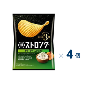 【セット売り】湖池屋　ストロングサワークリームオニオン　賞味期限2026-09-30　4個