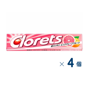 【セット売り】モンデリーズ　クロレッツＸＰ粒ピンクグレープフルーツ  4個入り　※賞味期限なし