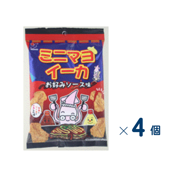 【セット売り】菓楽　ミニマヨイーカ　お好みソース　賞味期限2026-10-14　4個入り