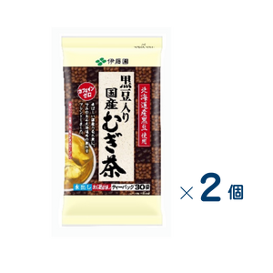【セット売り】伊藤園　黒豆入り国産むぎ茶ティーバッグ　賞味期限2027-01-31　2個入り