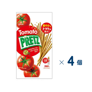 【セット売り】江崎グリコ　トマトプリッツ　賞味期限2026-11-30　4個入り