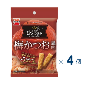 【セット売り】岩塚製菓　ＴＨＥひとつまみ梅かつお風味　賞味期限2026-09-30　4個入り