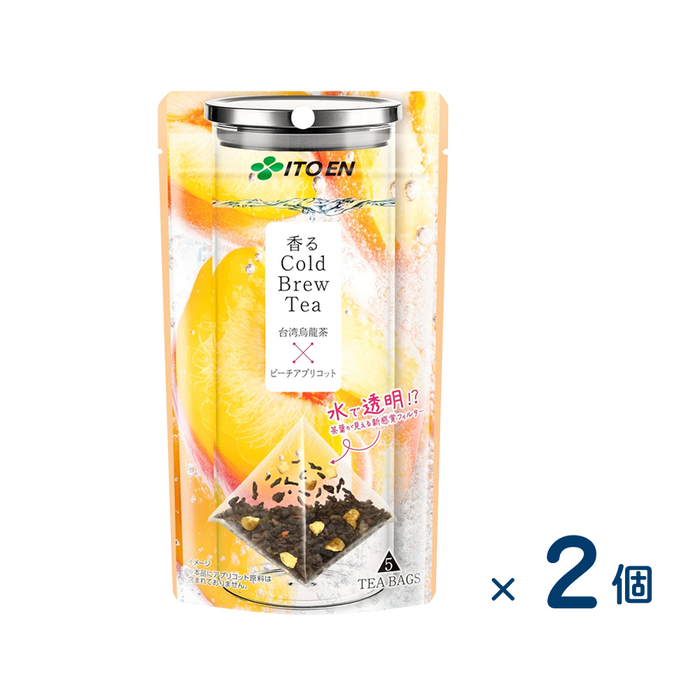 【セット売り】香るＣｏｌｄ Ｂｒｅｗ Ｔｅａ 台湾烏龍茶×ピーチアプリコット ５袋（賞味期限2026/06/30）2セット