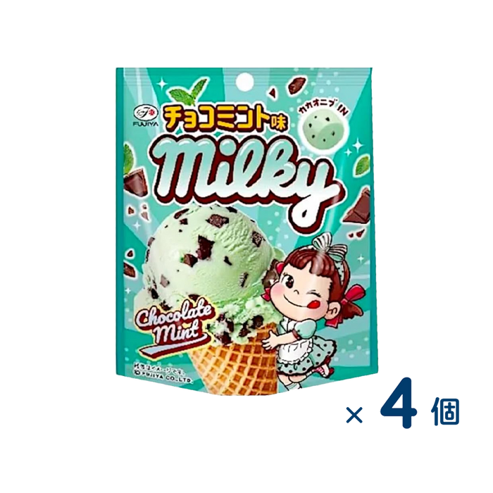 【セット売り】不二家 ミルキーチョコミント（賞味期限2026/04/30）4個入り