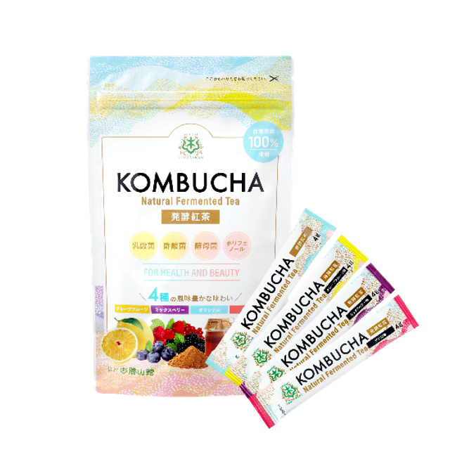 仙台勝山館 発酵紅茶 KOMBUCHA スティックアソート 4g×12本入（賞味期限2025.11.08）1個入り