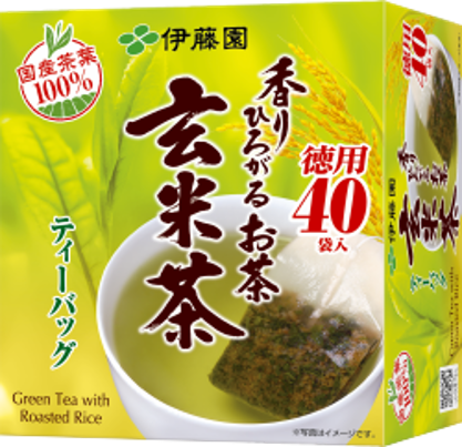 【セット売り】香りひろがるお茶玄米茶ティーバッグ40袋 （賞味期限2025/2/28）2個入り