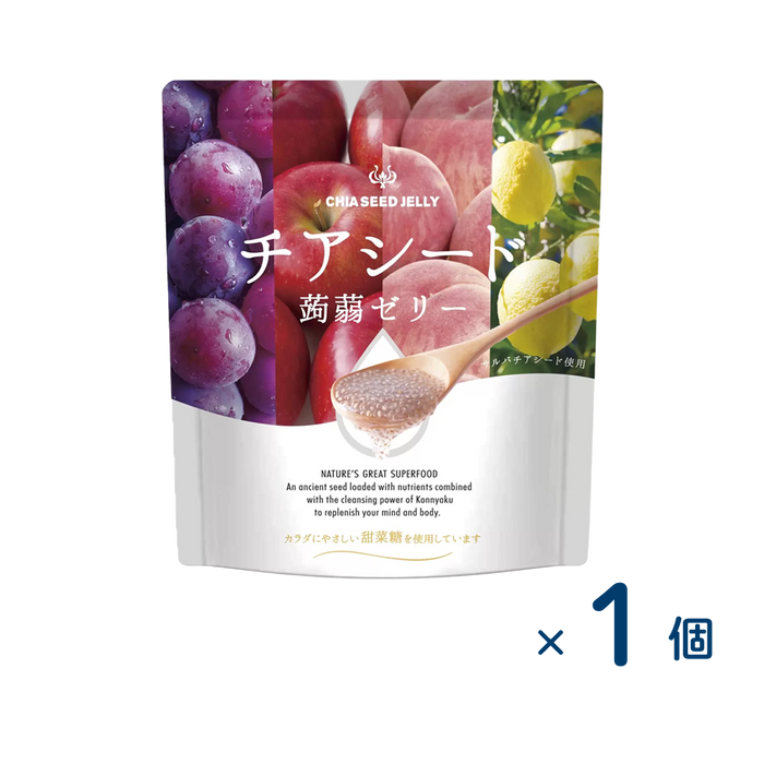 【コストコ】チアシード蒟蒻ゼリー4種類ミックス 60個入り（賞味期限2026/4/30）