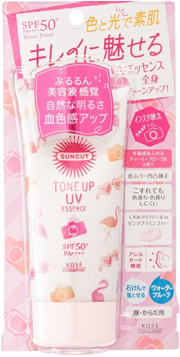 サンカット トーンアップUV エッセンス ピンクフラミンゴ 80g  1個入り