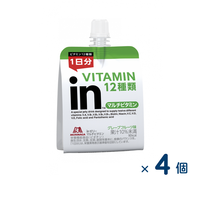 【セット売り】inゼリー マルチビタミン（賞味期限2026/4/1）4個入り