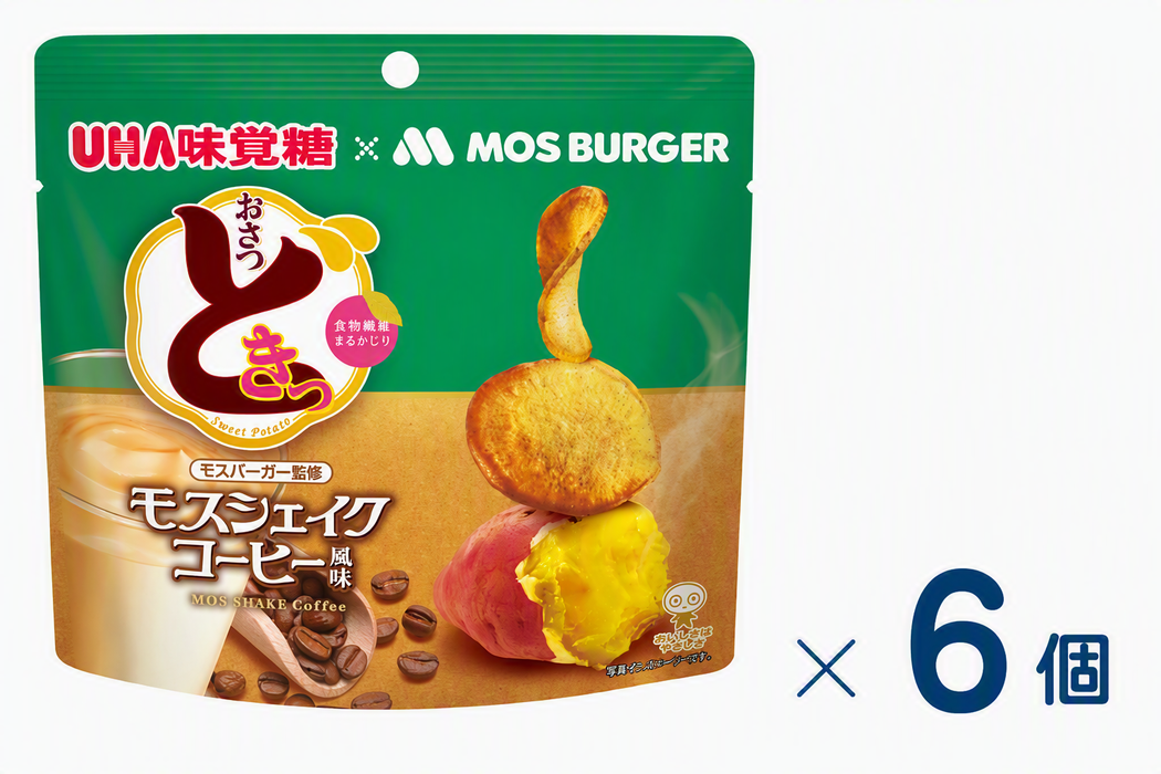 【まとめ売り】ユーハ味覚糖　おさつどきっ（モスシェイクコーヒー風味）スタンドパック　賞味期限2027-11-30　6個入り