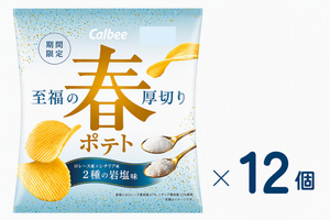 【まとめ売り】カルビー　春ポテト２種の岩塩味 60ｇ　賞味期限2026-10-31　12個入り