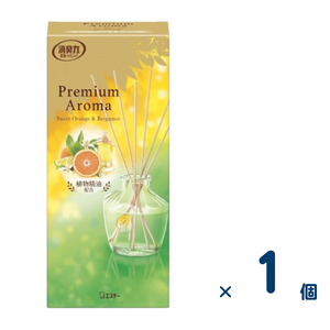 消臭力 Premium Aroma Stick 本体65mL(スイートオレンジ＆ベルガモット) 1個入り