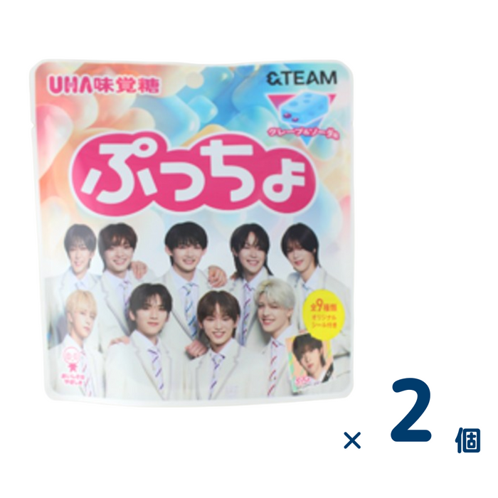 【セット売り】味覚糖 ぷっちょ&TEAM（賞味期限2025/2/28） 2個入り