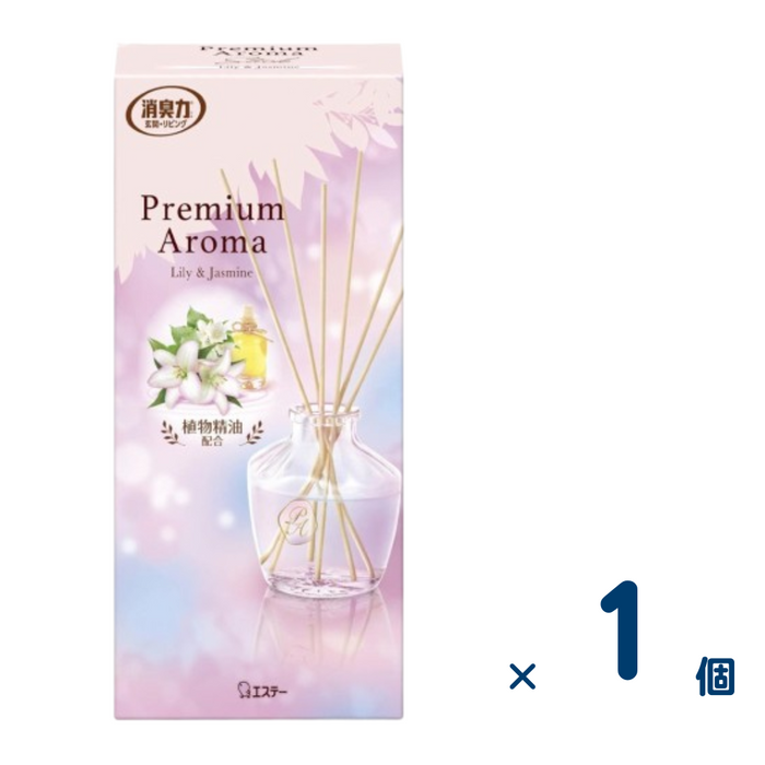 消臭力 Premium Aroma Stick 本体65mL(リリー＆ジャスミン) 1個入り
