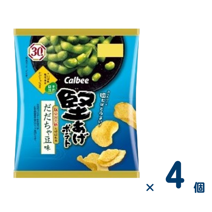 【セット売り】堅あげポテトだだちゃ豆味（賞味期限2025/2/28） 4個入り