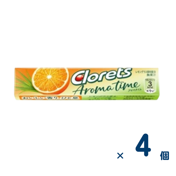 【セット売り】モンデリーズ クロレッツ粒ATオレンジ 4個入り
