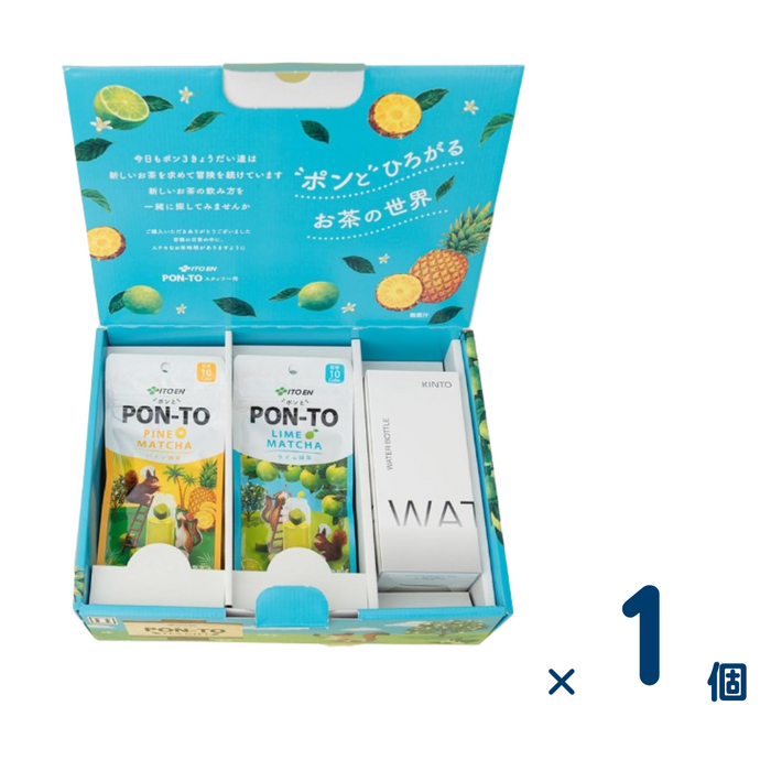 伊藤園 PON-TO フルーツ抹茶 キューブタイプ マイボトルライフ スターターセット 60粒(賞味期限2024.9) 1個入り